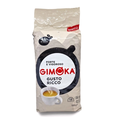 Kawa ziarnista GIMOKA 1KG GUSTO RICCO (BIANCO)